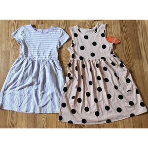 Girls Summer Dress Lot Wonder Nation (New), Cat & Jack Medium 8 Pullover Pockets